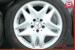 00-06 Mercedes W220 S430 Cl500 Complete Front & Rear Wheel Tire Rim Set R17 Oem