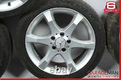 01-07 Mercedes W203 C230 Complete Front & Rear Wheel Tire Rim Set R17 Oem