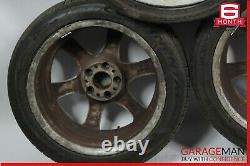 01-07 Mercedes W203 C230 Complete Front & Rear Wheel Tire Rim Set R17 Oem