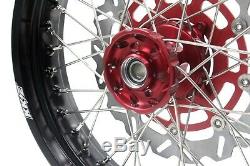 17 Kke Supermoto Complet Rim Wheel Set Suzuki Rmz450 2005 Rmz250 2007-2020
