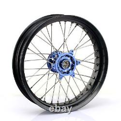 17 Roues Complètes Supermoto Jantes Moyeux Ensemble Pour Yamaha YZ250F YZ450F 2014-2024