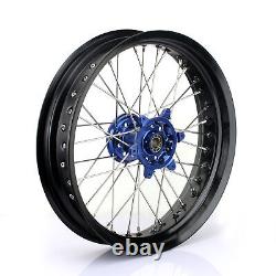 17 Roues Complètes Supermoto Jantes Moyeux Ensemble Pour Yamaha YZ250F YZ450F 2014-2024