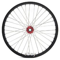 19 + 16 Roues Complètes Jantes Moyeux Rouges pour Vélo Électrique Talaria Sting & XXX MX