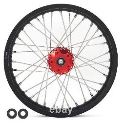 19 + 16 Roues Complètes Jantes Moyeux Rouges pour Vélo Électrique Talaria Sting & XXX MX