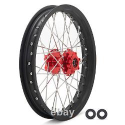 19 + 16 Roues Complètes Jantes Moyeux Rouges pour Vélo Électrique Talaria Sting & XXX MX