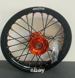 2017-2021 Ktm Sx 50 Sx-e 5 E-bike Motocross Wheels Rims Black Orange Complete