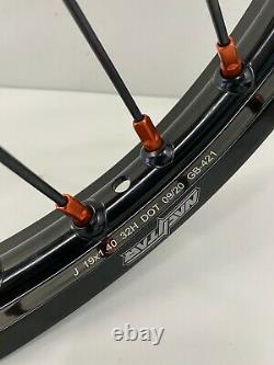 2021-2022 Ktm Sx 85 Roues Motocross Rims Black Orange Complete 16/19 Sx85 Tc85