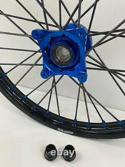 2021 Husqvarna Tc85 Motocross Roues Rims Black Blue Complete 16/19 Tc 85 Sx 85