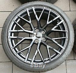 Audi R8 4s 20 Pouces Jantes Roues Complètes D'été Roues Original Noir
