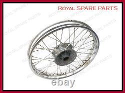 Convient pour le modèle complet de frein à disque Royal Enfield Roue avant avec moyeu et rayons