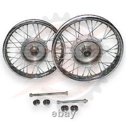 Ensemble complet de 16 jantes compatibles avec Jawa 250 350 avec essieu et roulement