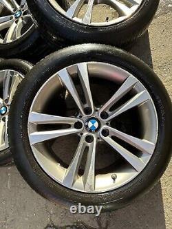 Ensemble complet de 4 roues jantes 18 pneus Double Rayons 397 Gris Ferrique pour BMW F30 F31 F32