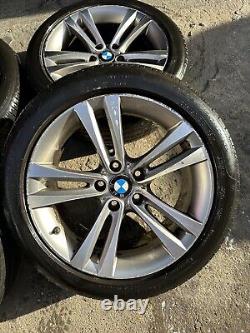 Ensemble complet de 4 roues jantes 18 pneus Double Rayons 397 Gris Ferrique pour BMW F30 F31 F32