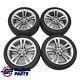 Ensemble Complet De 4 Roues Jantes Bmw F30 F31 F32 18 Pouces Avec Pneus Double Spoke 397 Ferricgrey