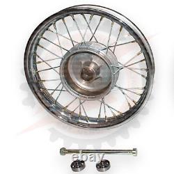 Ensemble complet de jantes de roue 16 compatible avec Jawa 250 350 avec essieu et roulement