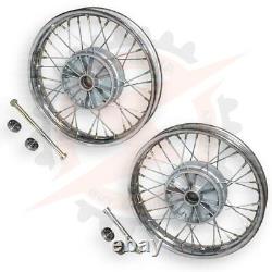 Ensemble complet de jantes de roue 16 compatible avec Jawa 250 350 avec essieu et roulement