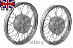 Ensemble complet de jantes de roue 18 pour Jawa 250 350 CW paire de roues à 36 rayons