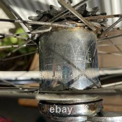 Ensemble de roues de vélo vintage 28 pouces jante Dunlop moyeux Sturmey Archer kit complet