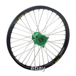 Haan Jante Avant Complète Pour KX/KXF Jante Noire / Moyeu Vert 21 X 1.60