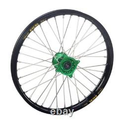 Haan Roue Arrière Complète 19 x 1.85 KX / KXF 03-24 Jante Noire / Moyeu Vert
