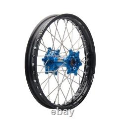 Impact Roue Arrière Complète 19 x 2.15 Jante Noire/Spokes Argent/Hub Bleu