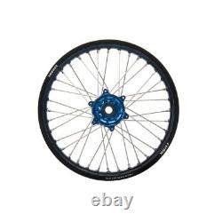 Impact Roue Arrière Complète 19 x 2.15 Jante Noire/Spokes Argent/Hub Bleu