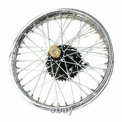 Jante arrière complète 19'' compatible Royal Enfield BSA + moitié de rayon + moyeu S2u