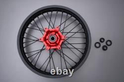 Jante arrière complète rouge tout-terrain HONDA CRF 250 R CRF250R 2020-2021 2,15x19