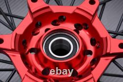 Jante arrière complète rouge tout-terrain HONDA CRF 250 R CRF250R 2020-2021 2,15x19