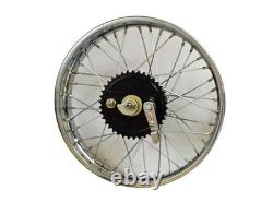 Jante arrière vintage 19 complète avec moyeu à demi-largeur pour Royal Enfield