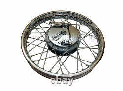 Jante avant complète de 19 pouces pour Royal Enfield, 40 trous et plaque de tambour