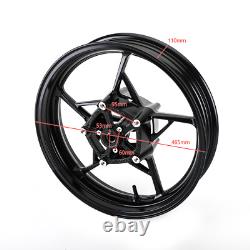 Jante complète de roue avant compatible avec Kawasaki Z 650 / Ninja 650 / Z 900 2017-2020 E2