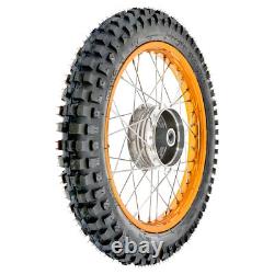 Jante complète en alliage doré de 1,5x16 pouces avec rayons chromés + pneus MFC 9
