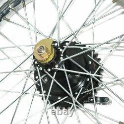 Jante de roue arrière 19'' complète avec moyeu demi-largeur à rayons Royal Enfield BSA