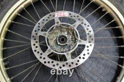 Jante de roue avant Kawasaki KX 125 -250 couleur or complète avec disque