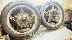 Jantes avant et arrière complètes avec pneus pour Suzuki GS 650 GS650 GTZ de 1981
