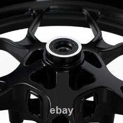 Jantes avant et arrière noires complètes pour Yamaha YZF-R3 YZF R3 2015-2022 NEUVES