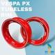 Jantes De Roue Tubeless De 10 Pouces Vespa Rouges Px Lml T5 Rim X 2 Complètes