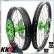 Kke 21 18 Enduro Complet Jantes Roues Pour Kawasaki Kx125 Kx250 1993-2002 Vert