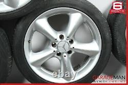 Mercedes W203 C230 C320 Clk350 Staggered R17 Wheel Tire Rim Set 7.5x8.5 Chrome