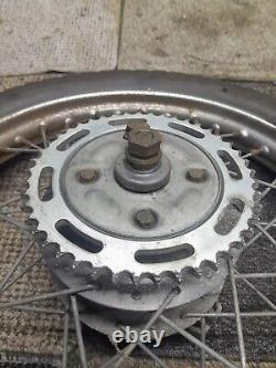 Moto Guzzi Stornello 125 160 Roue Arrière Complète Jante Moyeu Tambour de Frein Spindle