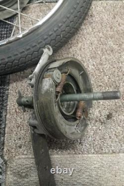 Moto Guzzi Stornello 125 160 Roue Avant Jante Complète Moyeu Tambour de Frein Axe