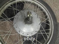 Moto Guzzi Stornello 125 160 Roue Avant Jante Complète Moyeu Tambour de Frein Axe