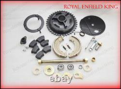 Paire de jantes de 19 pouces complète avec rayons demi et moyeu de largeur BSA Enfield