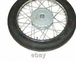Paire de jantes de roues en acier Royal Enfield complètes Wm2-19 avec pneu et chambre à air