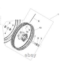 ROUE AVANT COMPLETE ARGENT NEUVE APRILIA Tuareg 660 2021-2024 - Économie de 200 £