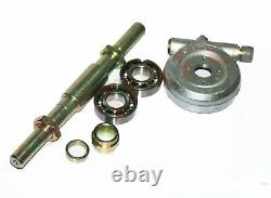 Rim de roue avant compatible Royal Enfield BSA + tambour complet poli de 7''