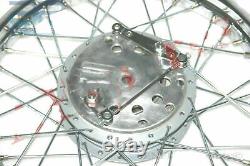 Rim de roue avant compatible Royal Enfield BSA + tambour de moyeu complet poli de 7'' ECs