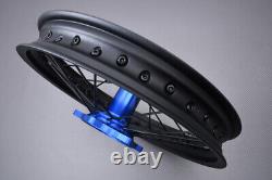 Roue arrière / Jante Enduro bleue complète YAMAHA YZ 250 YZ250 1999-2024 2,15x18