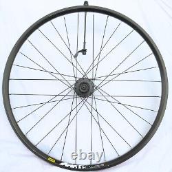 Roue arrière Mavic 27,5 6 trous de disque de cassette Deore Hub XM119 jante Q/R noire.